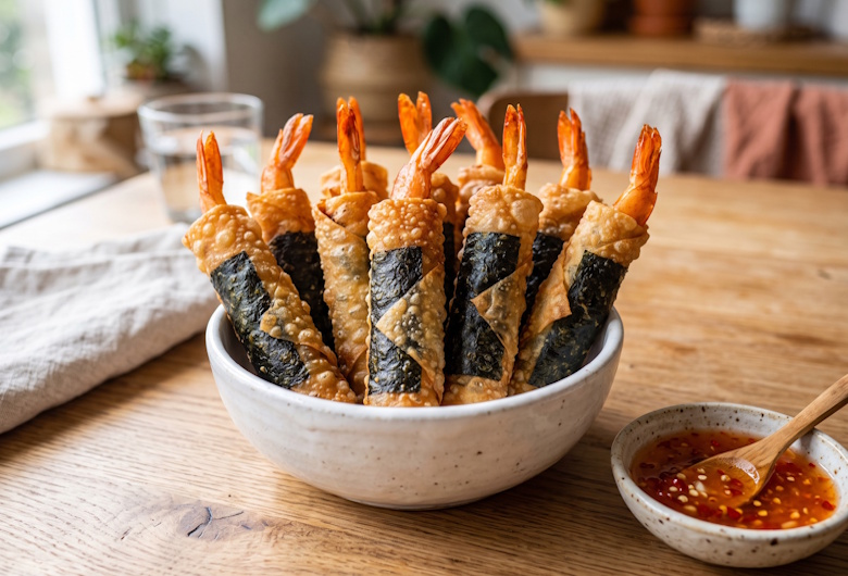 Lumpia Udang Gulung Nori: Resep Camilan Renyah untuk Ide Jualan